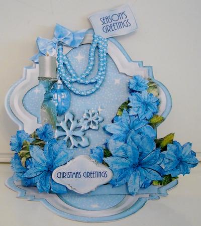 Giant Easel Tableau 3D Card Kit - Christmas Jewels by Pam Stubley