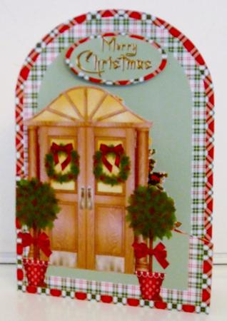 Christmas Door Cutaway by Pam Stubley