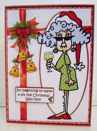 Stella Likes the Taste of Christmas Quick Card by Pam Stubley