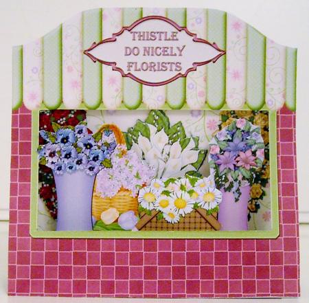 3D Florists Shop Pop Up Window Card Kit by Pam Stubley
