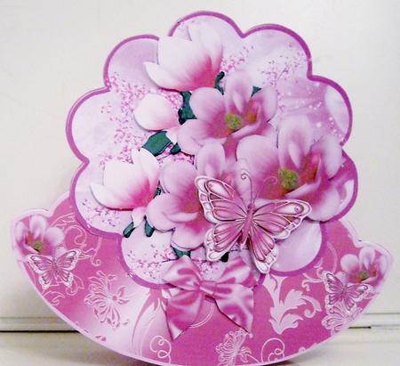 Beautiful Magnolia Rocker Card Kit by Pam Stubley