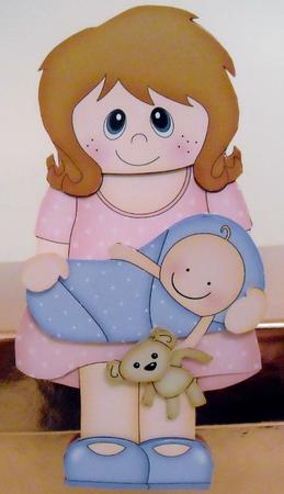 3D on the Shelf Card Kit - Amelia New Mummy of Baby Boy by Pam Stubley