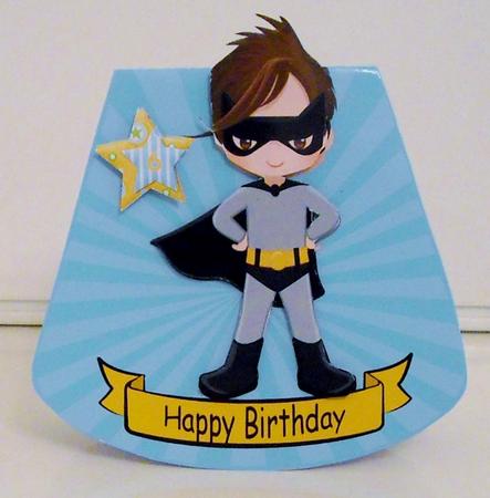 Super Hero No 7 Wobble Card Boy Age 3-8 by Pam Stubley
