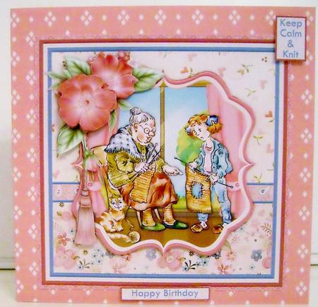 Knitting with Nanna Birthday or Get Well 8x8 Mini Kit by Pam Stubley