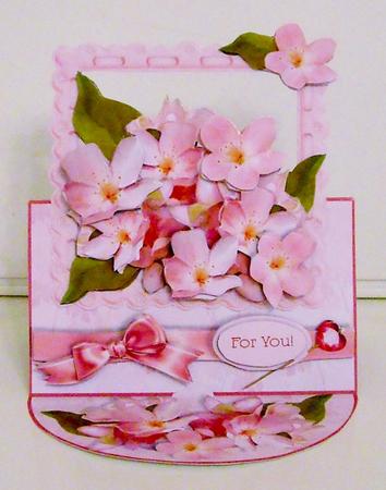 Over the Edge Easel Card Kit - Cherry Blossom by Pam Stubley