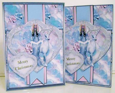 Heart Frame Sketch - Silver Christmas 2 by Pam Stubley