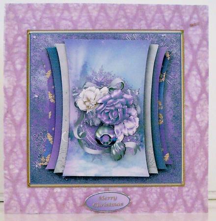 Roses for Christmas - Curved Layers Card Mini Kit by Pam Stubley