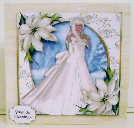 White Poinsettia Winter Beauty by Pam Stubley