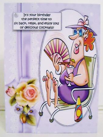 Tess Relax and Enjoy Your Birthday Quick Card by Pam Stubley