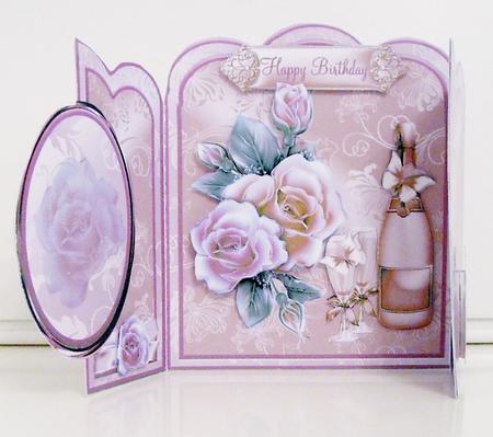 Champagne and Roses Gate Fold Card Kit by Pam Stubley