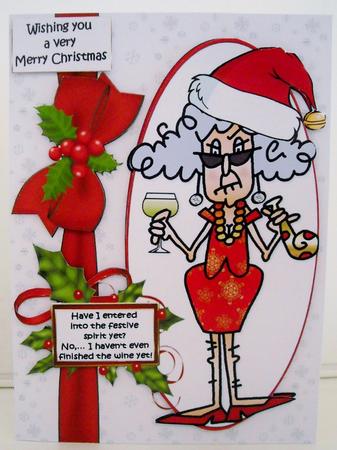 Stella Getting Into the Christmas Spirit Quick Card by Pam Stubley