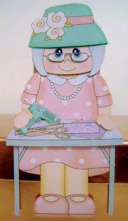 3D on the Shelf Card Kit - Gossip Galz - Crafting Carla by Pam Stubley