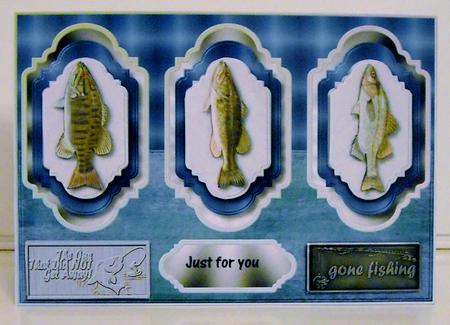 3 Panel Male Card Fishing by Pam Stubley