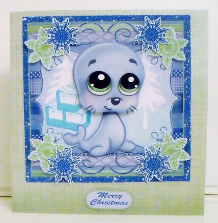 Little Seal Christmas Mini Kit with Box by Pam Stubley
