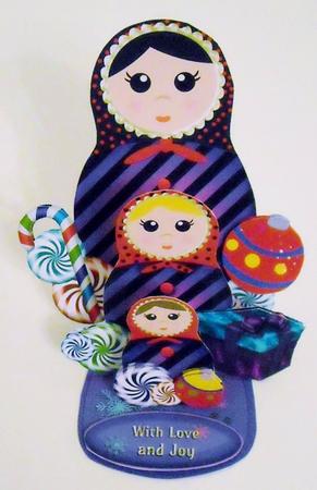 Matryoshka Dolls Candy Christmas by Pam Stubley