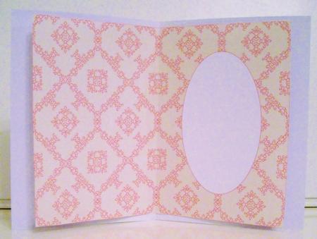 Damask Paper Pink Insert by Pam Stubley