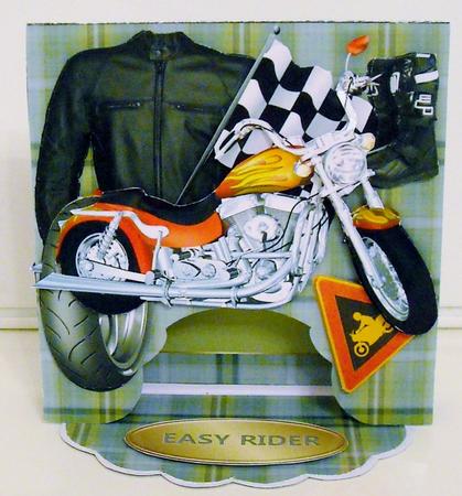 Drop Flap Card Kit - Motorbiking by Pam Stubley
