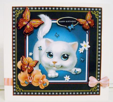 Pretty White Pussy Cat by Pam Stubley