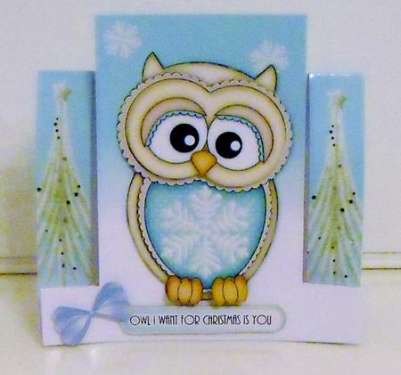 Christmas Ollie Stepper Card Mini Kit by Pam Stubley
