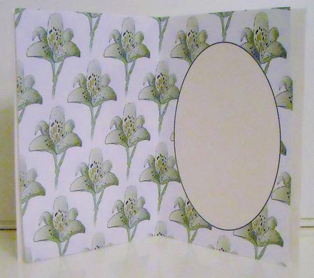 Silver Textured Lilies Insert by Pam Stubley