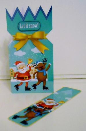 Santa Fun Mini Cracker Shaped Card Kit by Pam Stubley