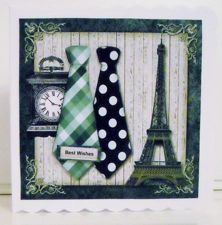 Male Card Neckties by Pam Stubley