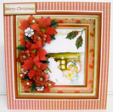 Snowman's Christmas - Layered Frame Card Mini Kit by Pam Stubley