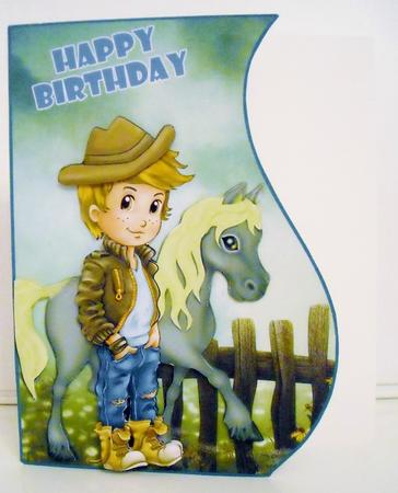 Mini Kit -cool Boy with Pony #3 by Pam Stubley