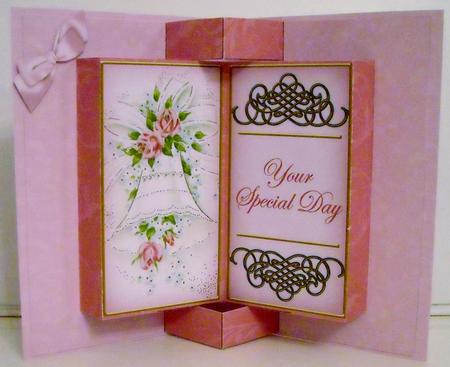 Wedding Bell Special Day Double Fold 3D Card Minikit by Pam Stubley