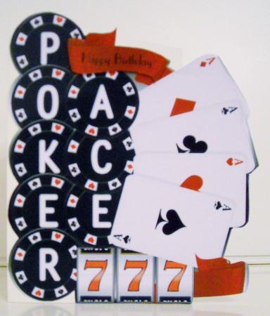 Poker Ace - Shaped Toppers by Pam Stubley