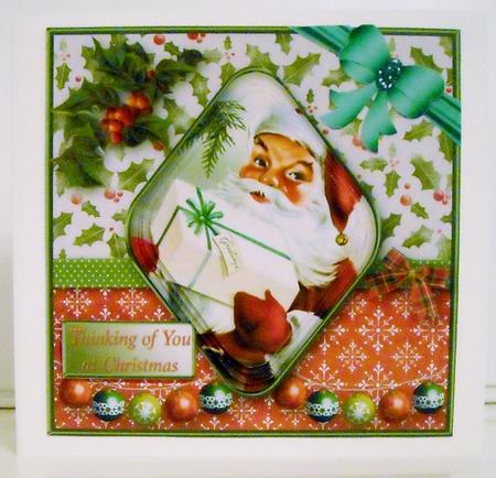 Old Fashioned Christmas - Diamond Pyramid Card Mini Kit by Pam Stubley