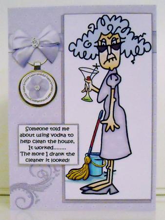 Stella Has Help with Housework Quick Card by Pam Stubley