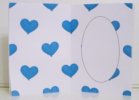 Heart Balloon Blue Insert by Pam Stubley