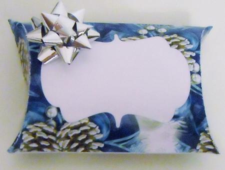 Christmas Pine Cones Window Pillow Box by Pam Stubley