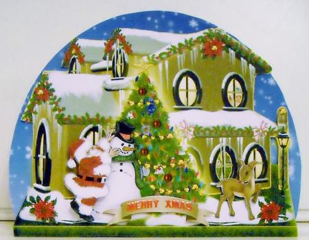 Mini Kit - Santa on His Way- Xmas House2 by Pam Stubley