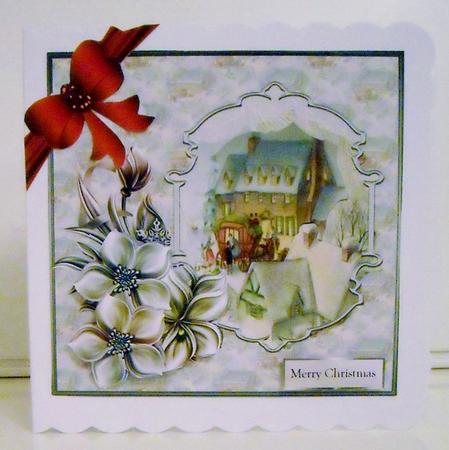 Snow on the Rooftops 7x7 Card by Pam Stubley