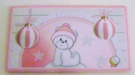 Pink Igloo Bears Money Wallet by Pam Stubley