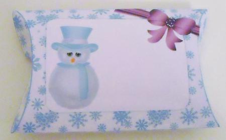 Christmas Snowman Pillow Box by Pam Stubley