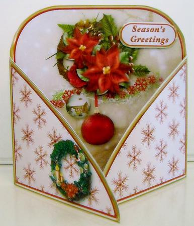 Traditional Christmas - Crossover Gatefold Card Mini Kit by Pam Stubley
