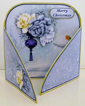 Roses for Christmas - Crossover Gatefold Card Mini Kit by Pam Stubley