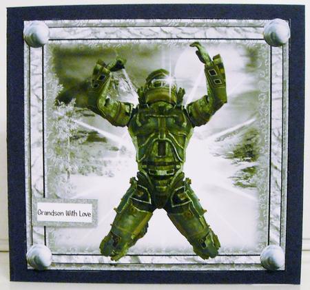 The Christmas Gamer Card Front Kit by Pam Stubley