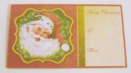 Christmas Money Wallet Vintage Jolly Santa by Pam Stubley
