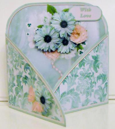 Posy and Pearls - Crossover Gatefold Card Mini Kit by Pam Stubley