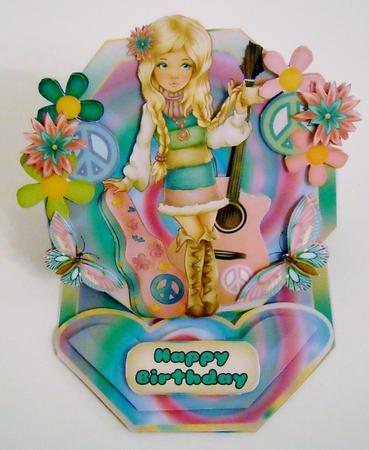 Hippy Birthday Trendy Mini Easel Kit by Pam Stubley