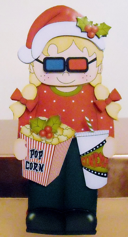 3D on the Shelf Card Kit - Little Christmas 3D Film Night by Pam Stubley