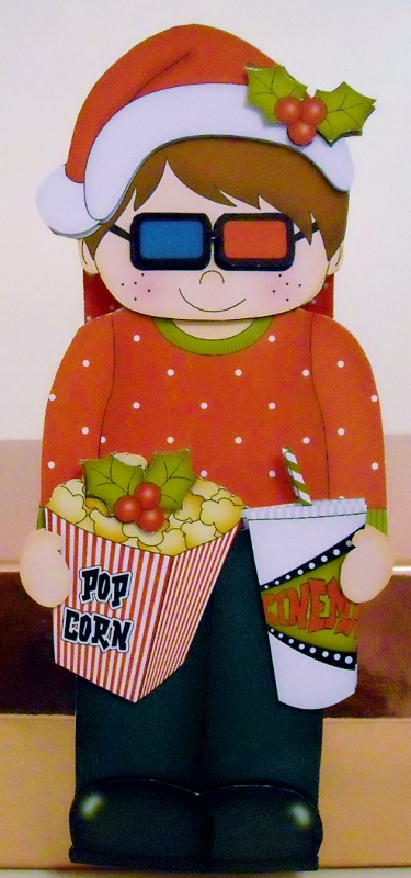 3D on the Shelf Card Kit - Little Christmas 3D Film Night by Pam Stubley