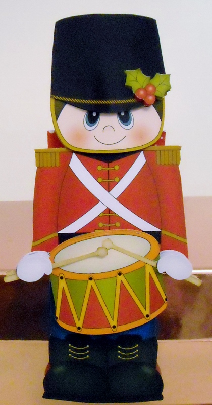 3D on the Shelf Card Kit - Little Christmas Drummer Boy by Pam Stubley