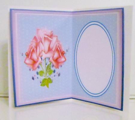 Incert,blue Floral, 6 by Pam Stubley