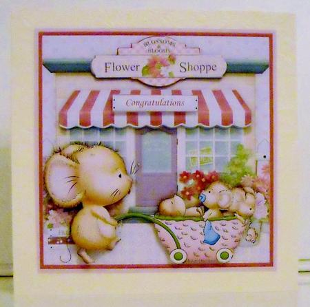 Nursery Mice 8x8 Mother's Day, Birthday, New Baby Mini Kit by Pam Stubley