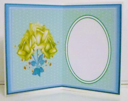 Lovely Light Green Floral Incert by Pam Stubley